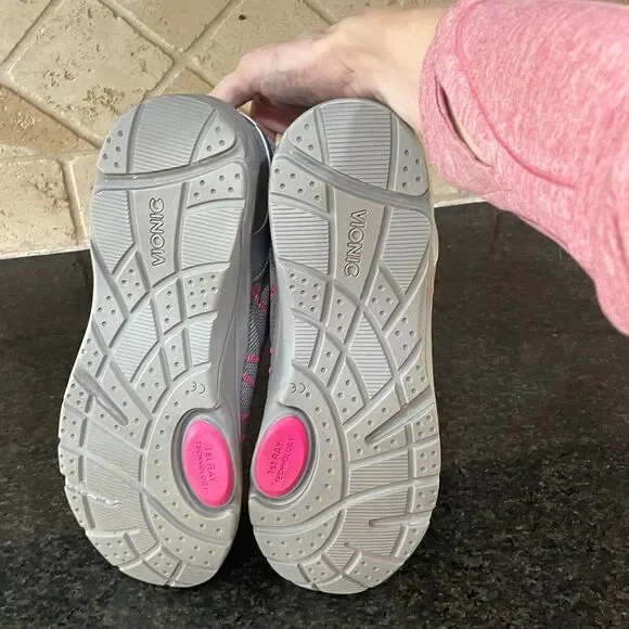 Vionic Alliance Grey Pink Blue Women’s 11 Athletic Walking Shoes Orthopedic - Picture 5 of 7